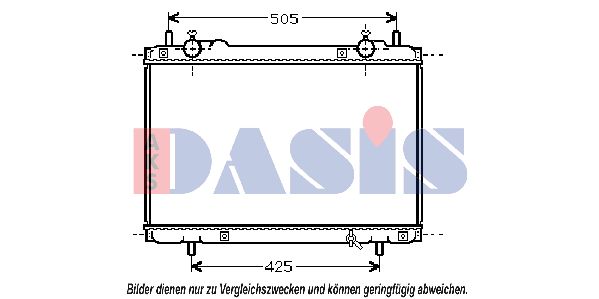 AKS DASIS Jäähdytin,moottorin jäähdytys 081360N